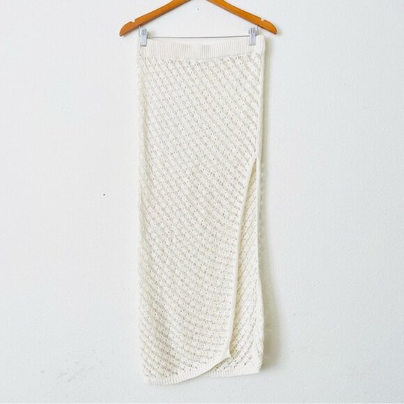 L*SPACE LARGE crochet lace cream midi skirt - Picture 2 of 5